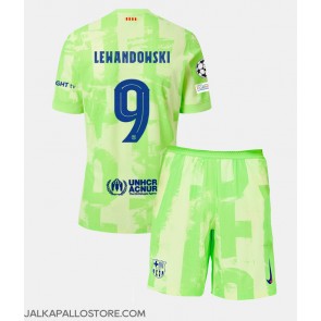 Barcelona Robert Lewandowski #9 Kolmaspaita Lapsille 2024-25 Lyhythihainen (+ shortsit)